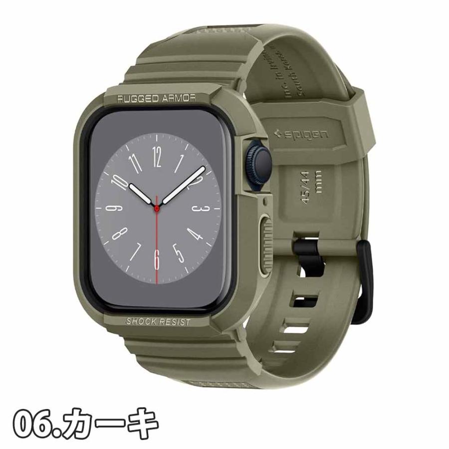 Spigen シュピゲン Apple Watch アップルウォッチ バンド 一体型 ラギッドアーマー プロ 40/41mm | 44/45mm 対応 PC TPU 二重構造 スポーツ 落下防止 衝撃吸収の画像