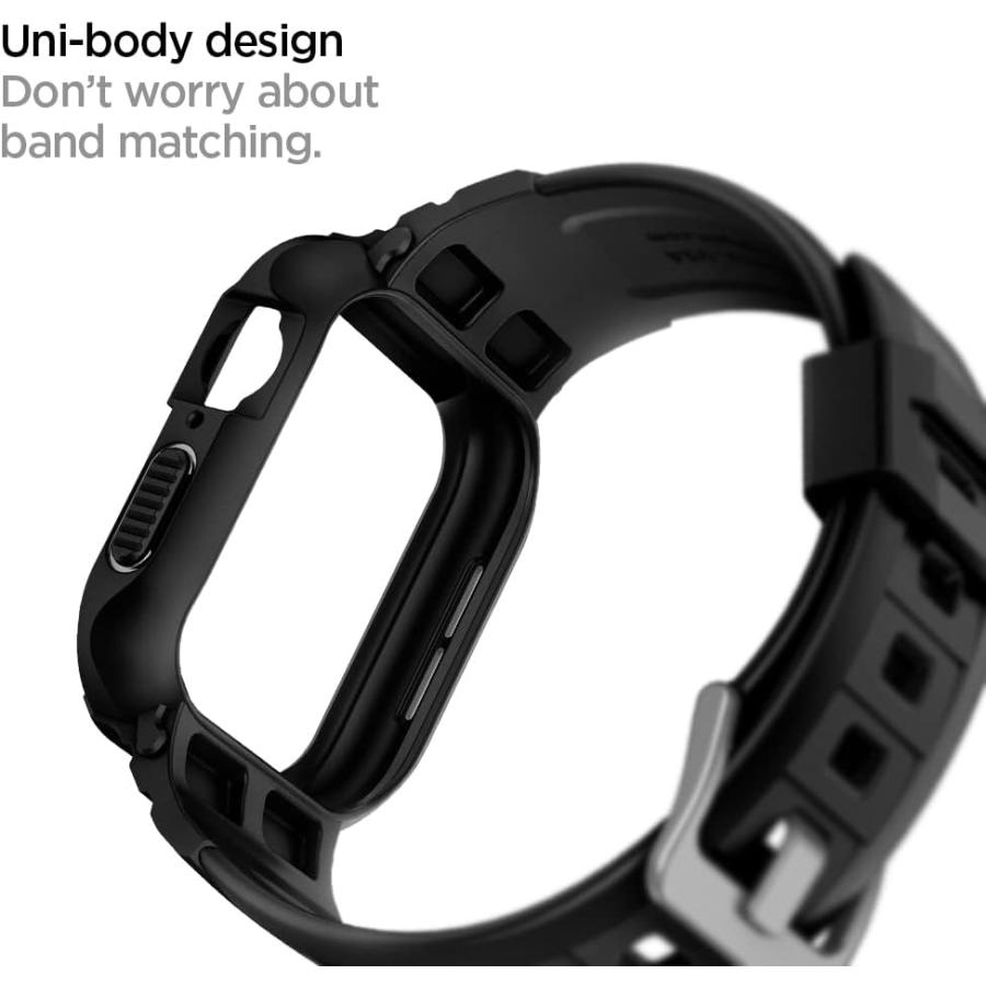 Spigen シュピゲン Apple Watch アップルウォッチ バンド 一体型 ラギッドアーマー プロ 40/41mm | 44/45mm 対応 PC TPU 二重構造 スポーツ 落下防止 衝撃吸収の画像