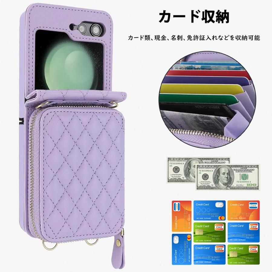 即納 ギャラクシーGalaxy Z Flip6 ケース PUレザー 財布型