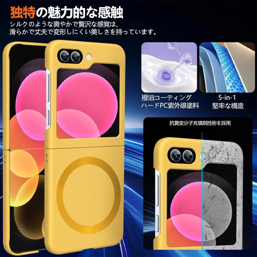 ギャラクシーGalaxy Z Flip6 ケース PC マット 指紋防止 Magsafe対応