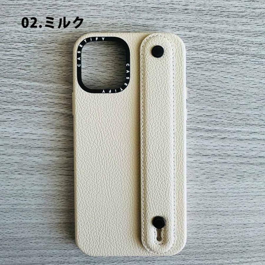CASETiFY iPhone13proMax レザーケース バンドベルト CASETiFY ケースティファイ iPhone 13/13Pro/13ProMax/12/12Pro
