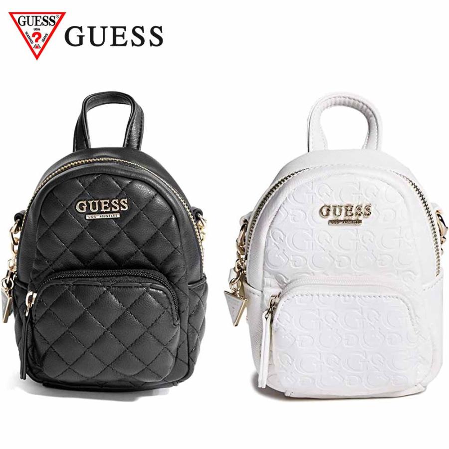 GUESS（ゲス） 即納 ミニ ショルダーバッグ レザー キルティング 