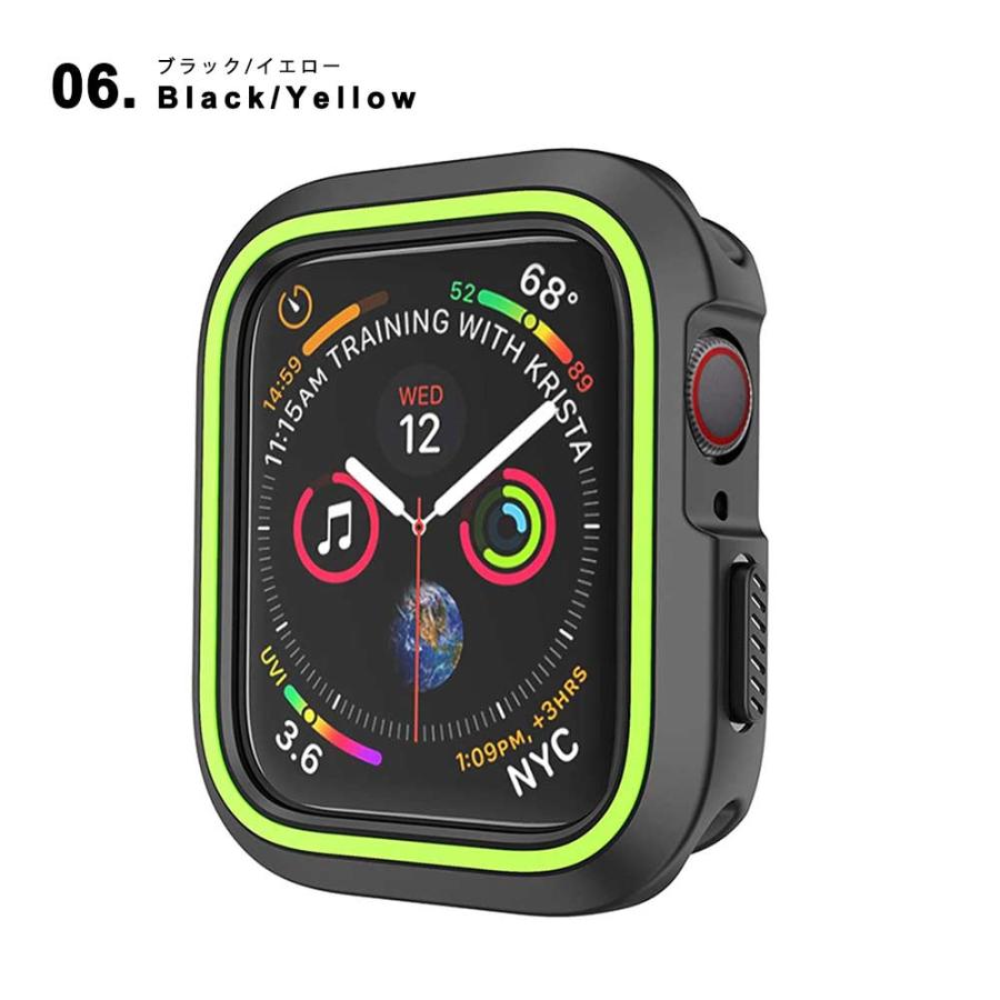 即納 Apple Watch アップルウォッチ 保護 カバー ケース SE/6/5/4 44mm 対応 ミリタリー 耐衝撃 防水 防塵 全6色  ポイント消化