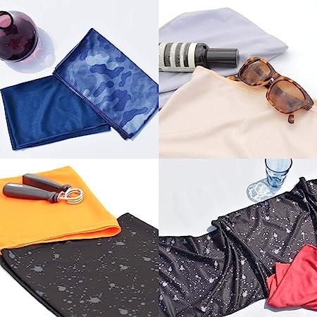 即納 冷感 タオル 熱中症対策 UVカット ひんやり クール 冷却 スプラッシュ/グレー 2色セット スポーツタオル アウトドア 運動 日焼け対策 暑さ対策 紫外線カ… |  | 03