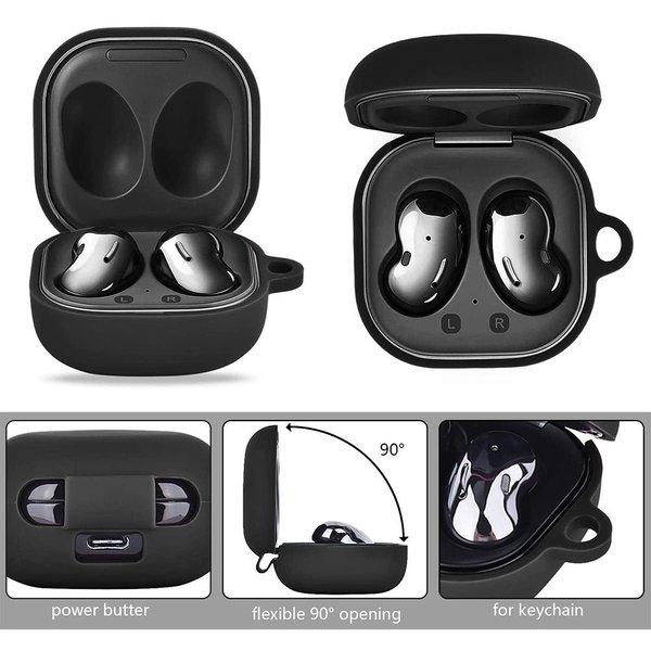 Galaxy Buds Pro/Buds Live 対応 ケース ブラック ラインストーン