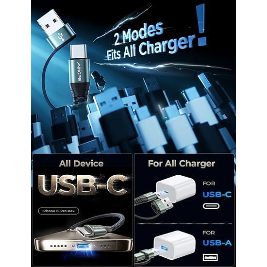 iPhone15 充電ケーブル タイプC USB-C & ケーブル 全3種 / 1本 グレー