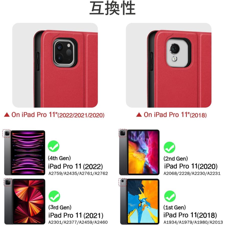 iPad Pro 第4世代 Apple Pencil 第2世代 ケース付き 即納 iPad Pro 11インチ 第4/3/2 世代 対応 タブレット 手帳型