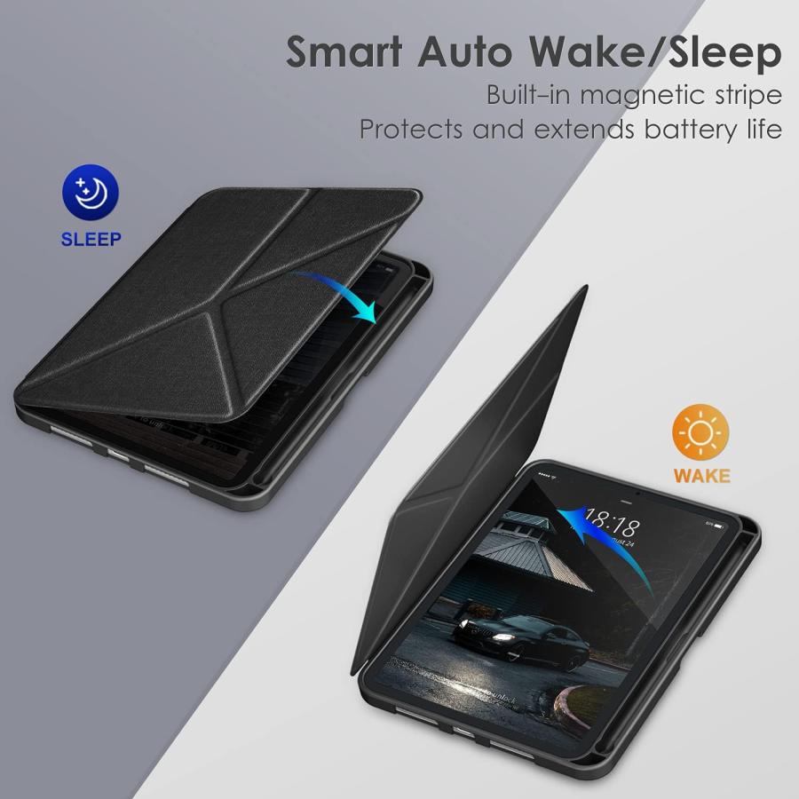 iPad mini 7(A17 Pro) / 6 アイパッド ミニ 手帳型 マグネット内蔵ペン