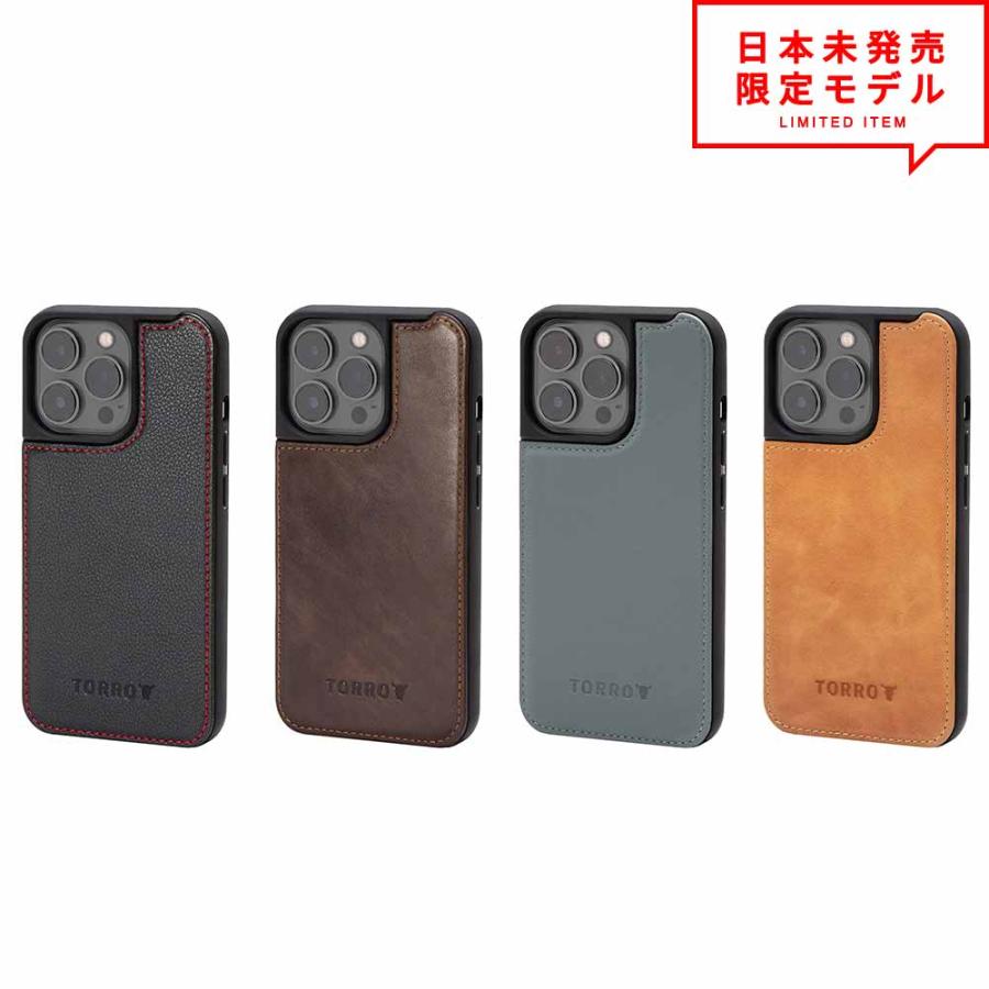TORROトロ レザー 牛革 MagSafe対応 背面ケース iPhone 14/14Pro