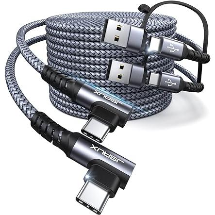 iPhone15 充電ケーブル タイプC USB-C & ケーブル 2m / 2本 グレー