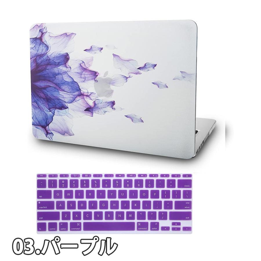 MacBook Air 13.6 インチ 2024 A3113 M3チップ 2022 A2681 M2 チップ ケース カバー 全5色 Apple アップル ハードケース シェルカバー キーボードカバー｜smart-park｜04