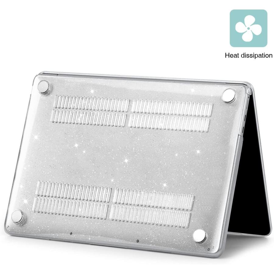 MacBook Air 13.6 インチ 2022 A2681 M2 チップ ケース カバー ラメ