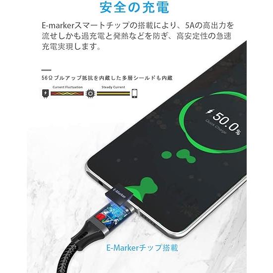 即納 iPhone15 充電ケーブル タイプC USB-C & ケーブル 全5種 / 1本