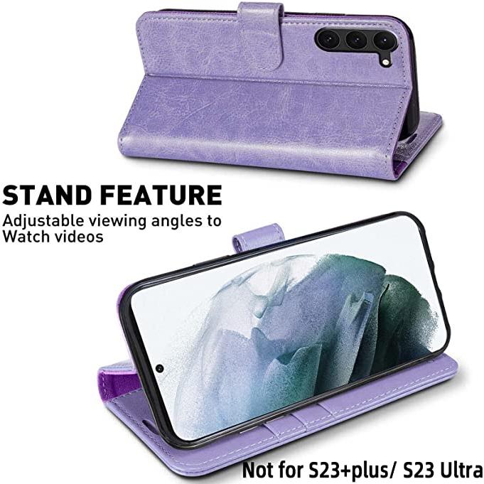Galaxy S23 / S23Ultra ギャラクシー 手帳型ケース ラベンダー