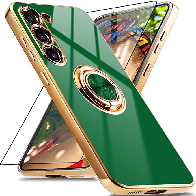 Galaxy S23 / S23Ultra ギャラクシー 背面ケース グリーン