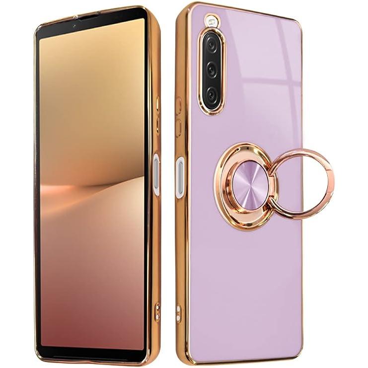 即納 ソニー エクスペリア スマホケース ラベンダー SONY Xperia 10 V