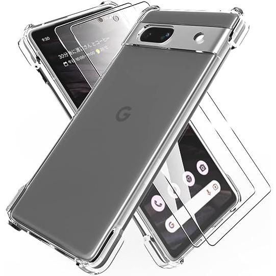 即納 Google Pixel 7a スマホケース 透明 クリア 硬度9H ガラス