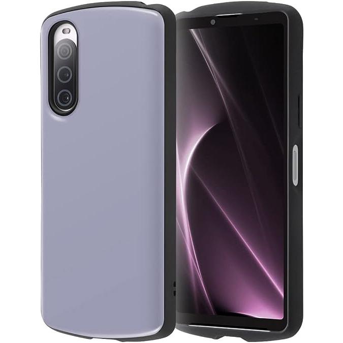 Sony Xperia 10 V (SO-52D) ラベンダー ケース付き 即納 ソニー エクスペリア スマホケース ラベンダー SONY Xperia