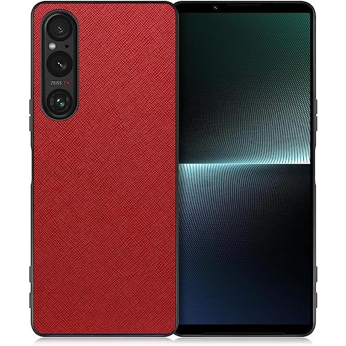 Xperia - 新品ケース付き　SONY　プレミアム　エクスペリア　レッド 即納 ソニー エクスペリア スマホケース レッド フェイクレザー 薄型