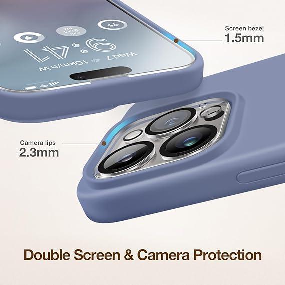 iPhone15シリーズ スクリーン カメラレンズ プロテクター ラベンダー