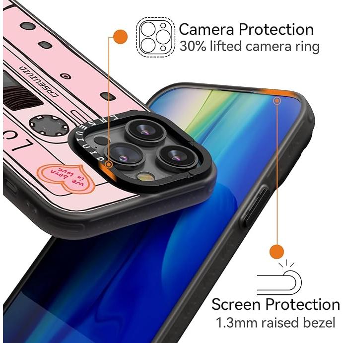 iPhone15シリーズ ストラップ付き カメラレンズ保護 TPU カバー