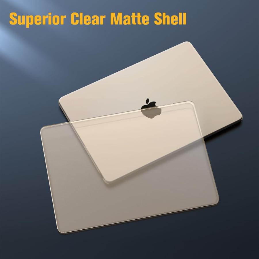 マックブック カバー スリム クリア マット シェル 全4色 MacBook Air