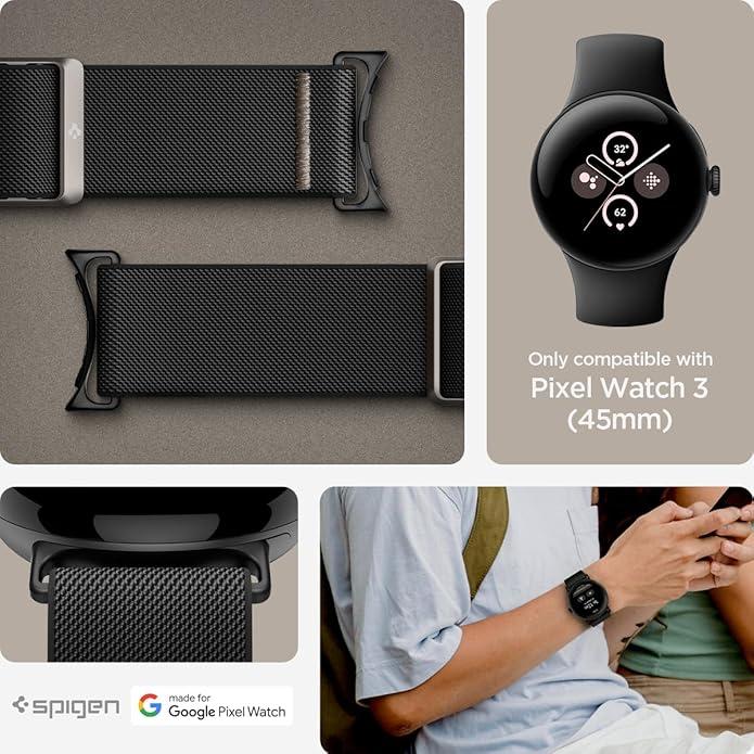 グーグル ピクセル ウォッチ Spigen ライトフィット バンド ナイロン 