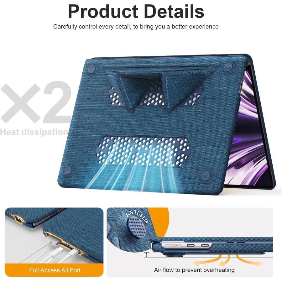 マックブック カバー ファブリック スタンド機能 全3色 MacBook Air