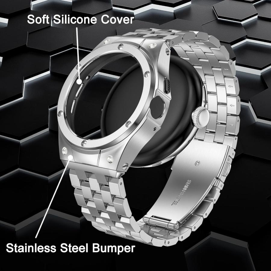 グーグル ピクセル ウォッチ バンド ステンレス ラギッド メタル 全5色 Google Pixel Watch 3/2/1 41mm | 3 45mm 替えベルト スマートウォッチ 送料無料の画像