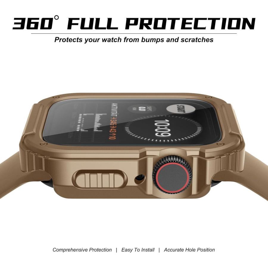 Apple Watch アップルウォッチ 保護 カバー ミリタリーグレード TPU