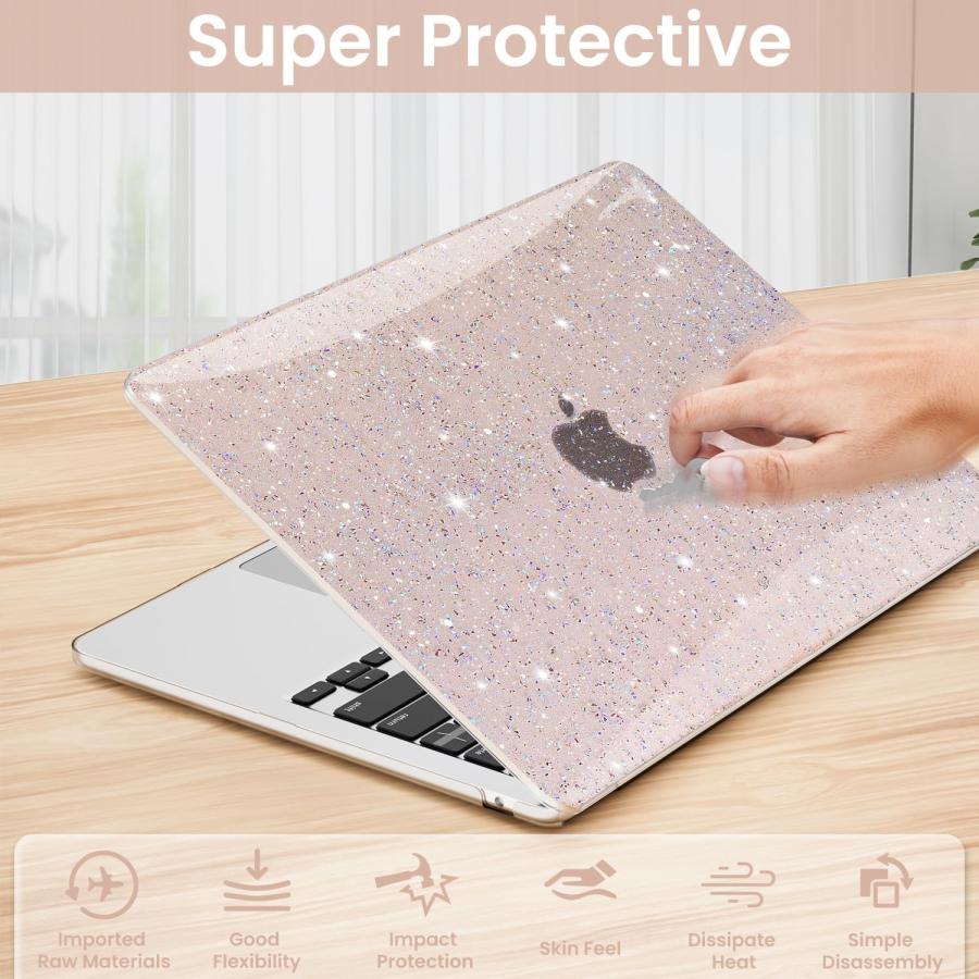 マックブック カバー ラメグリッター ハードシェル 全11色 MacBook Air