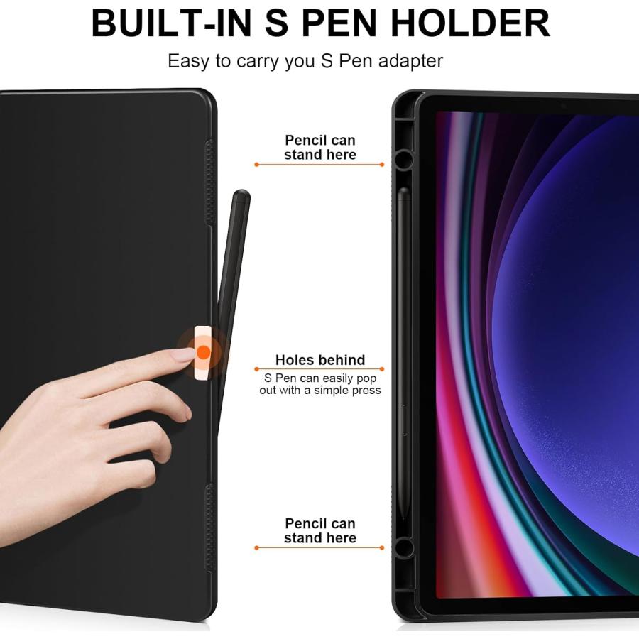 ギャラクシー タブレット Galaxy Tab 手帳型 PUレザー スリム 衝撃吸収