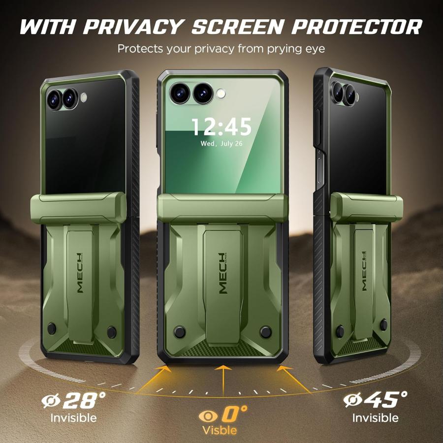 ギャラクシー Galaxy Z Flip7 ポリカーボネート 頑丈 薄型 ミリタリー