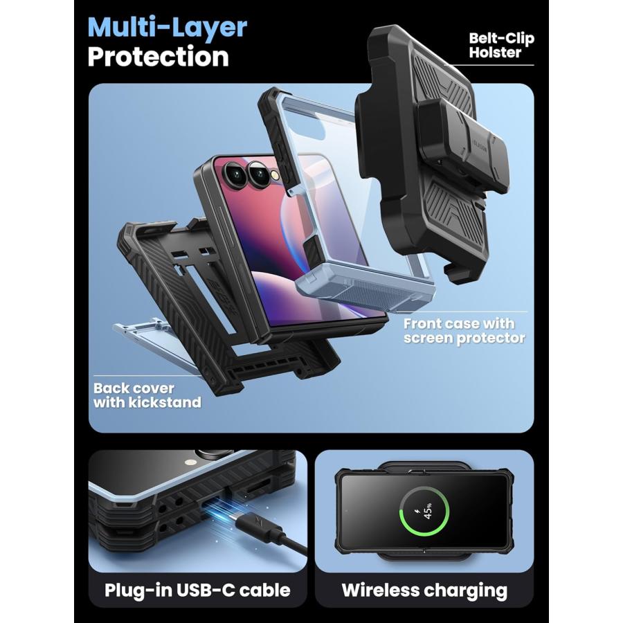 ギャラクシー Galaxy Z Flip7 TPU 頑丈 薄型 ワイヤレス充電