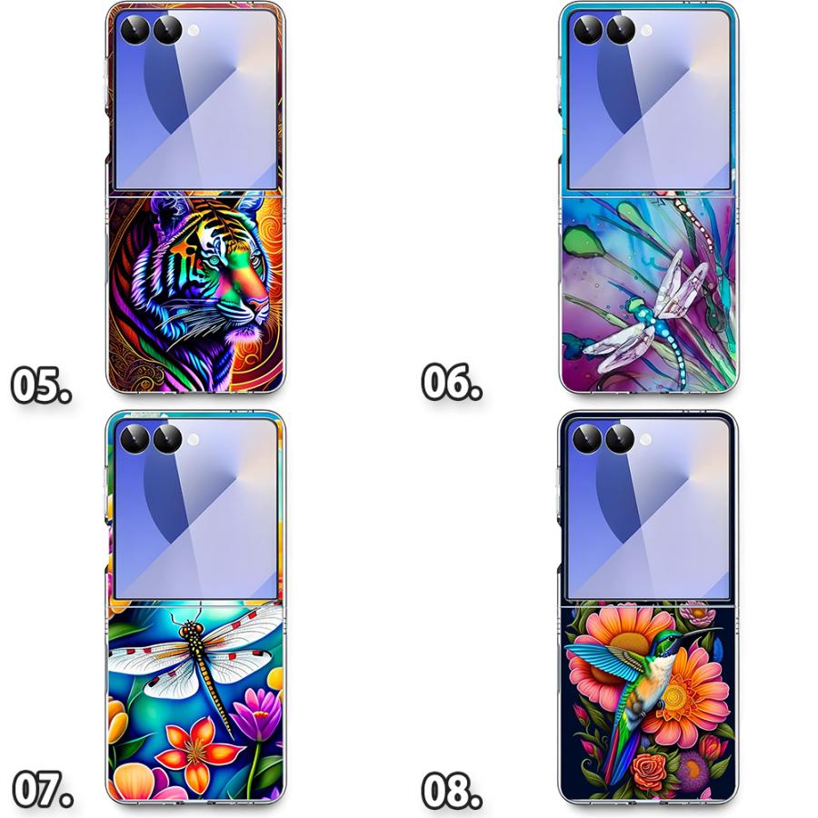 ギャラクシー Galaxy Z Flip7 TPU 頑丈 薄型 レンズ保護 シンプル 動物