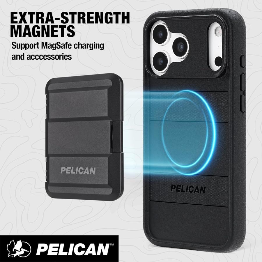 PELICAN ペリカン iPhone 11 対応 マグネット充電 車載ホルダー PELICAN ペリカン MagSafe 対応 プロテクター ミリタリーグレード