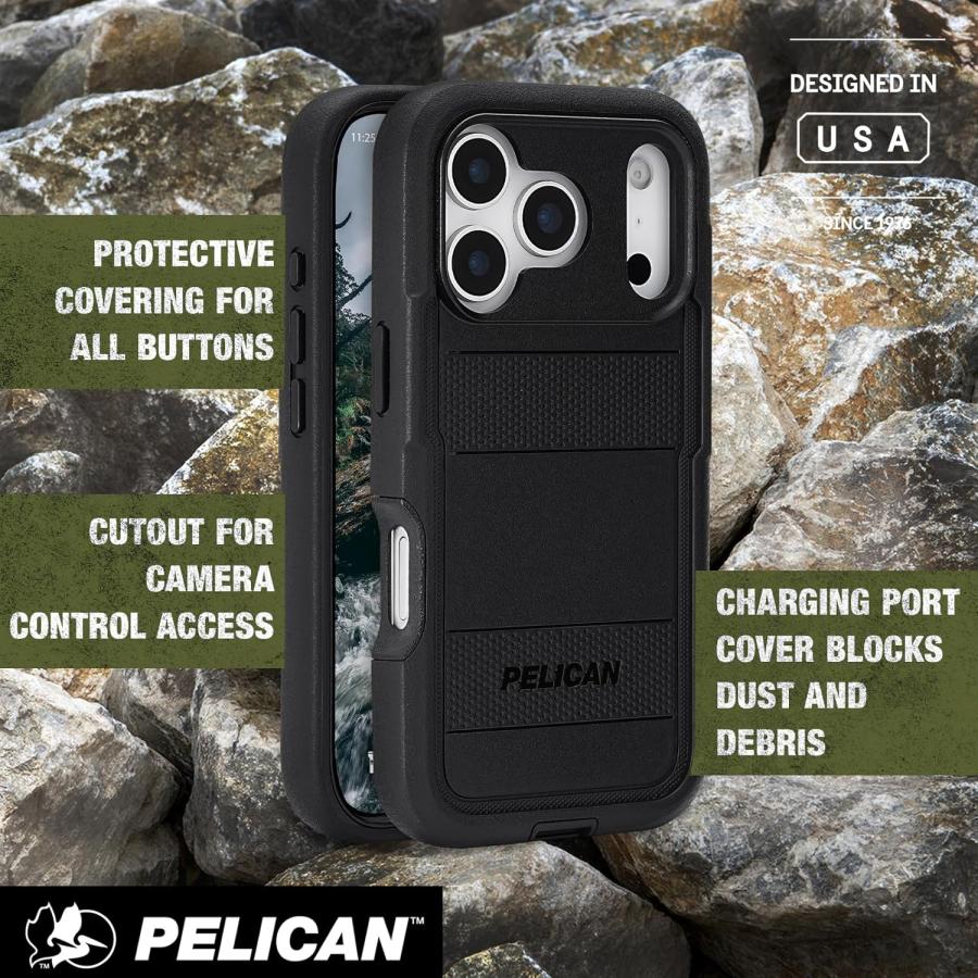 iPhoneアクセサリー PELICAN VOYAGER magnetic PELICAN ペリカン MagSafe 対応 ボイジャー ミリタリーグレード ケース