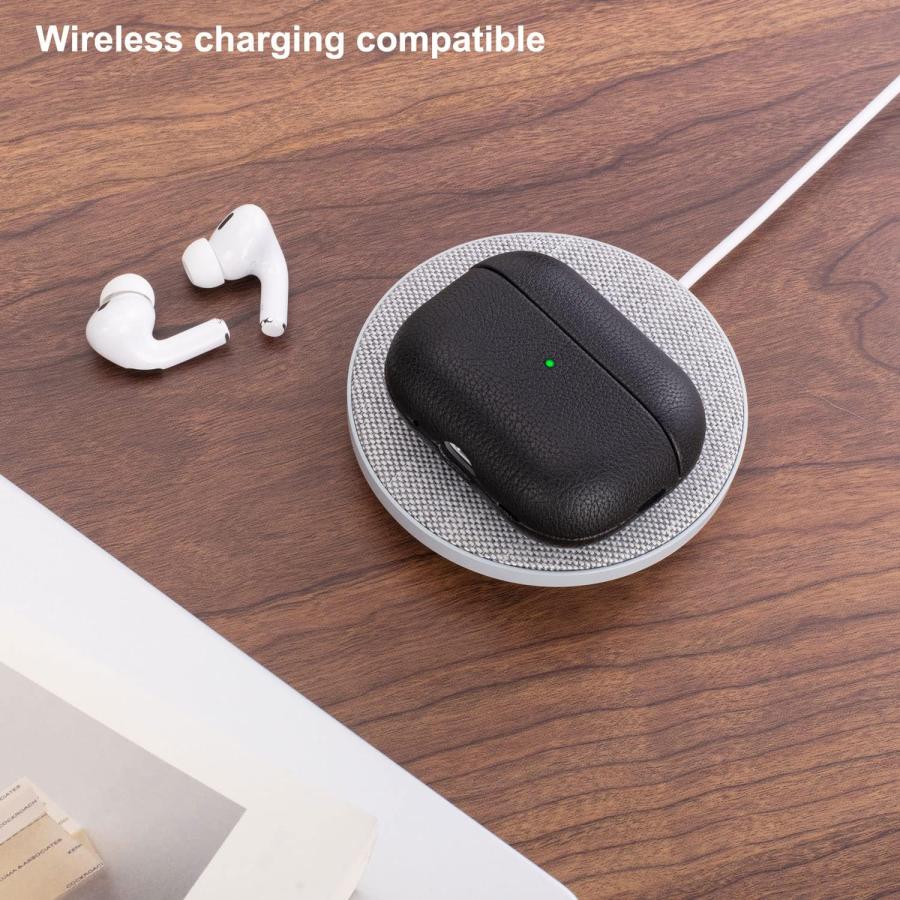 AirPods Pro3 ケース レザー ワイヤレス充電 全面保護 耐衝撃