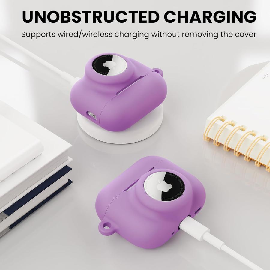 AirPods Pro3 ケース シリコン 軽量 全面保護 耐衝撃 防塵 カラビナ