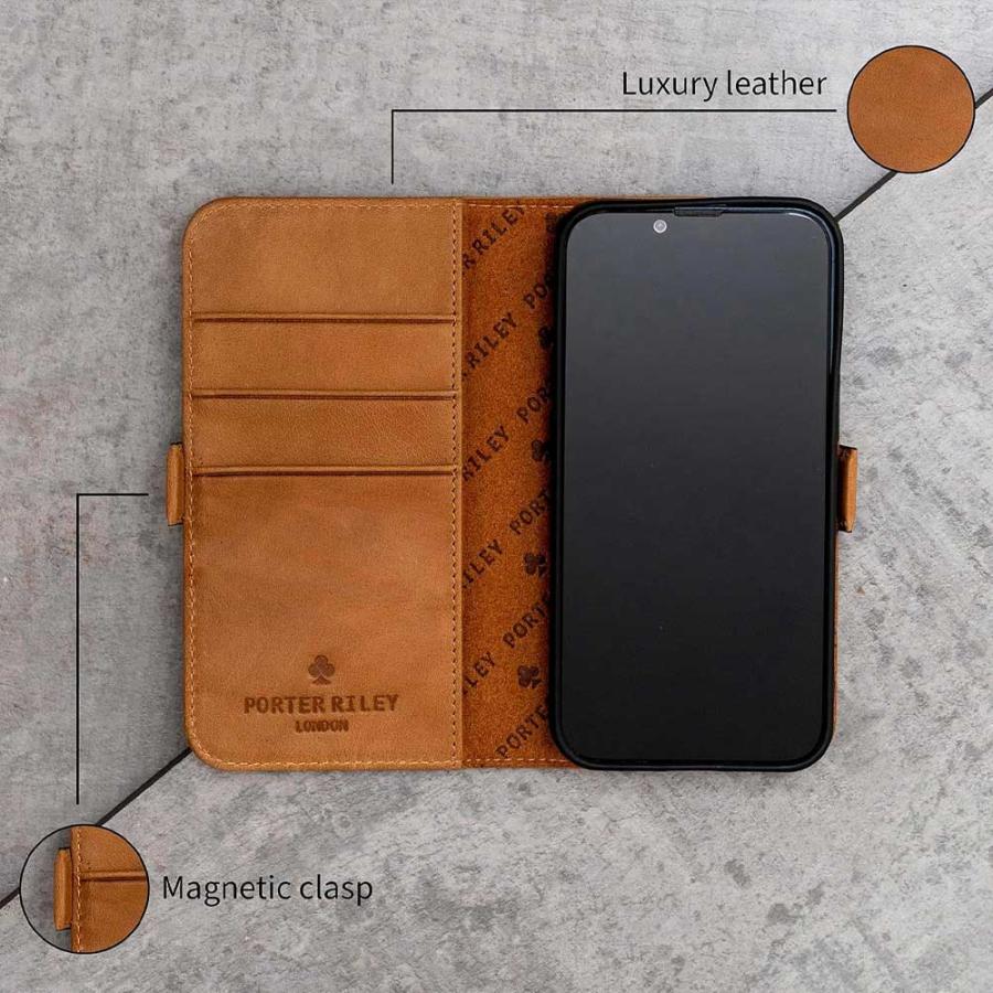 PORTER RILEY ポーターライリー レザー 牛革 手帳型 ケース iPhone 17