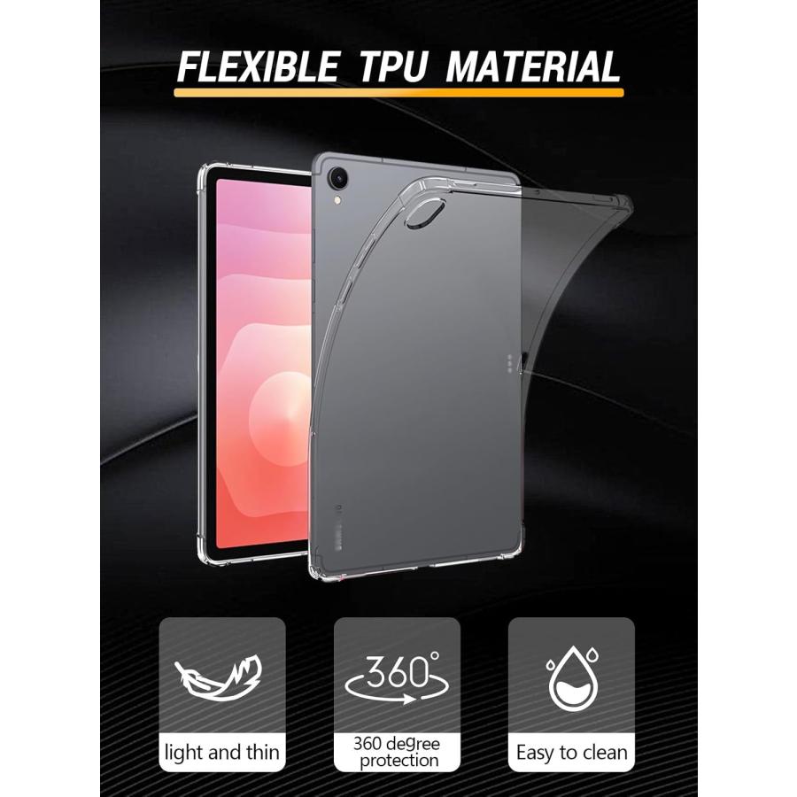 ギャラクシー タブレット TPU 背面ケース スリム 薄型 クリア 透明