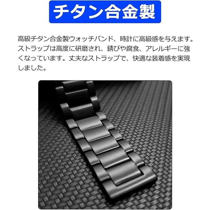 グーグル ピクセル ウォッチ チタン フラットバックル 軽量化 ビジネス バンド 全2色 Google Pixel Watch 4/3/2/1 41mm 4/3/ 45mm スマートウォッチ 送料無料の画像