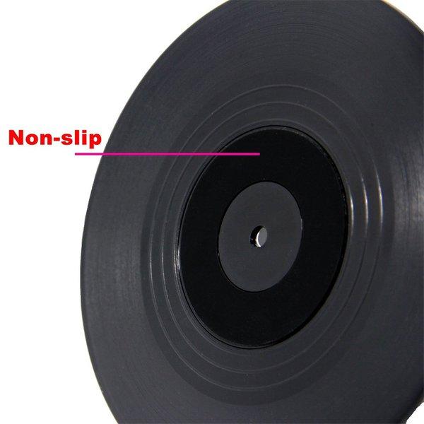 即納 アナログ レコード盤 滑りにくい コースター 6枚 セット LP