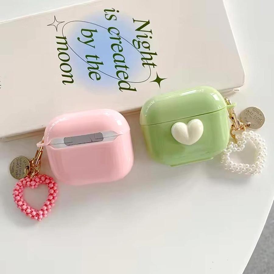 AirPods ケース シリコン ハート 1 / 2 3 4 Pro エアーポッズ プロ