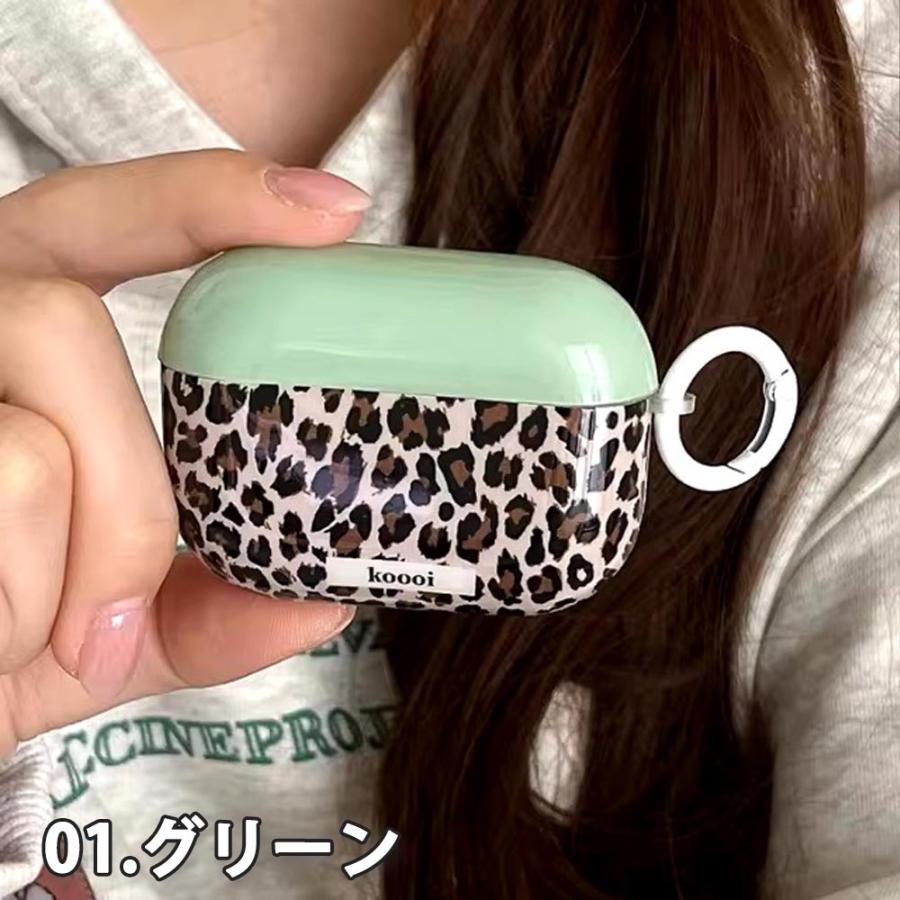 AirPods ケース シリコン ヒョウ柄 1 / 2 3 4 Pro エアーポッズ プロ