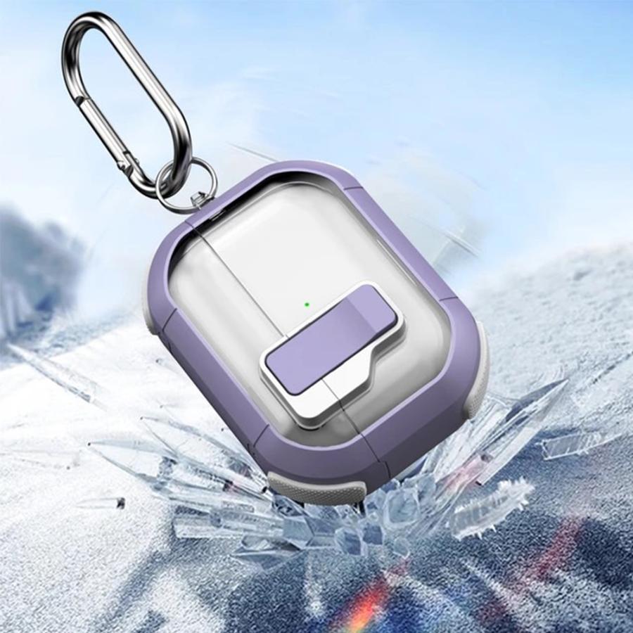 AirPods ケース ロック付き 透明 ポップ カバー 1 / 2 3 Pro