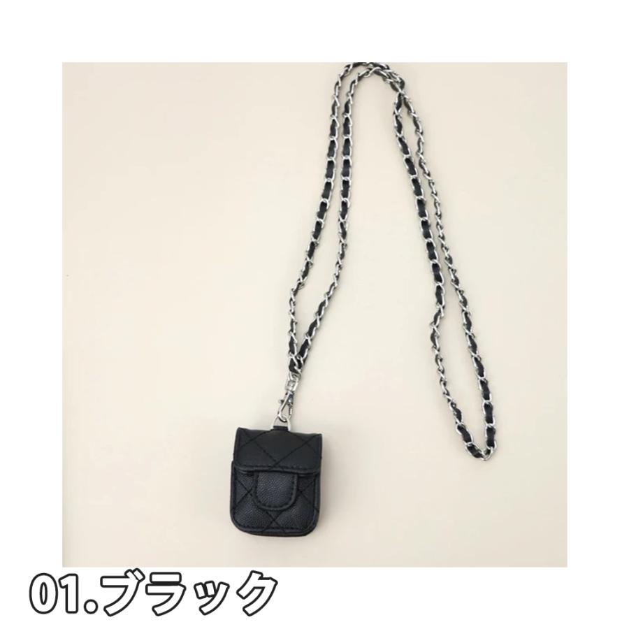 AirPods ケース キャリングケース ショルダーストラップ PUレザー
