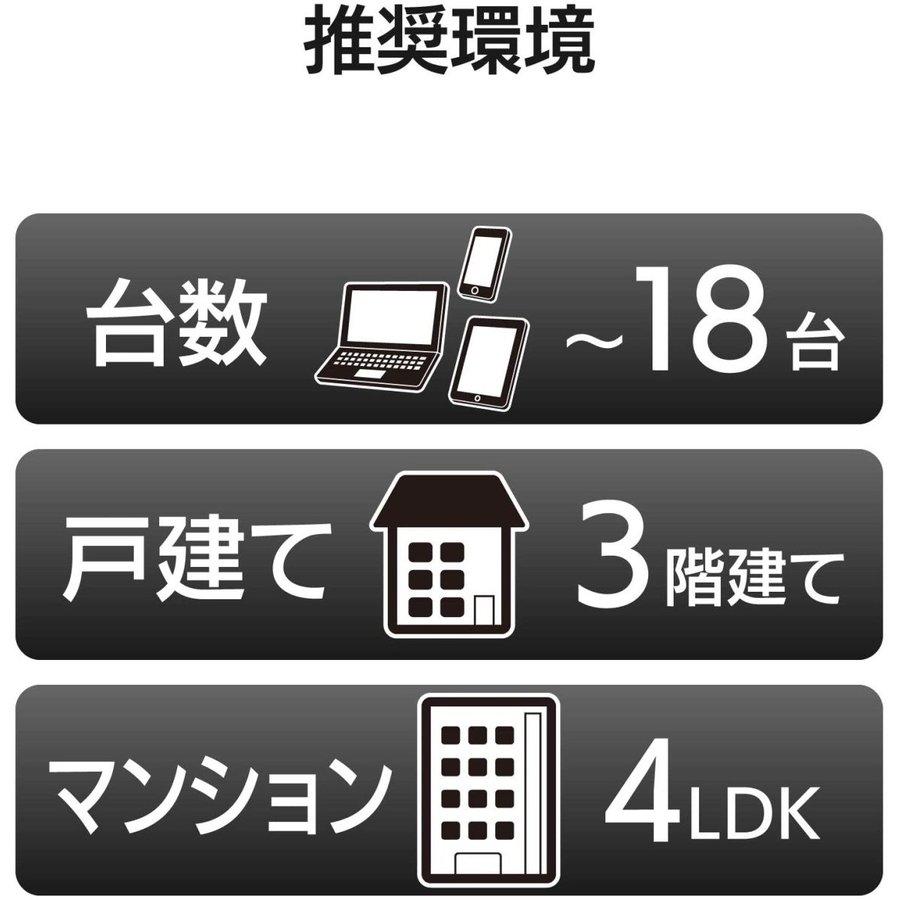 即納 WiFiルーター 無線 LAN 親機 ルーター 11ac/1733+800Mbps/トレンドマイクロセキュリティ搭載/ELECOM エレコム WRC-2533GSTA ブラック | ELECOM | 02