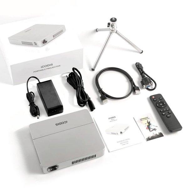 即納 モバイル ポータブル プロジェクター 持ち運び 3000ルーメン / 1080P対応 / 10000mAhバッテリー内蔵｜ HDMI / USB / Vga / DC ポート_3