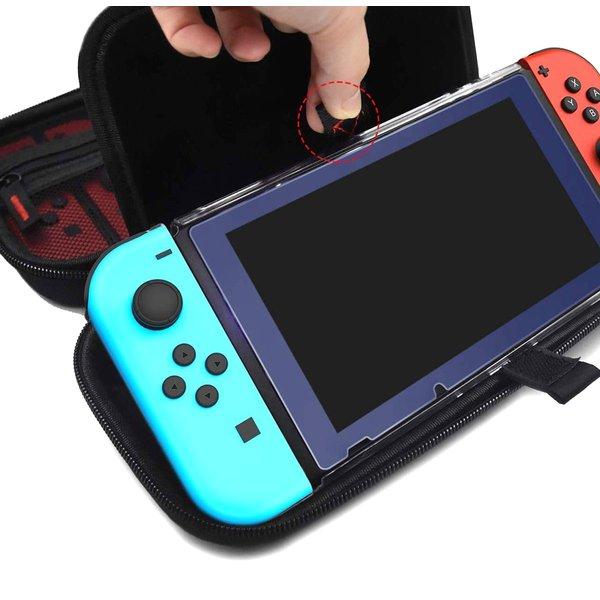 即納 任天堂 Nintendo ニンテンドー スイッチ Switch キャリングケース ブラック カードスロット 10枚収納 保護カバー 保護ケース あつ森 ポイント消化｜smart-park｜02